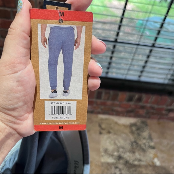 NWT Weatherproof Vintage mens jogger sweatpants flint stone medium - Picture 4 of 4